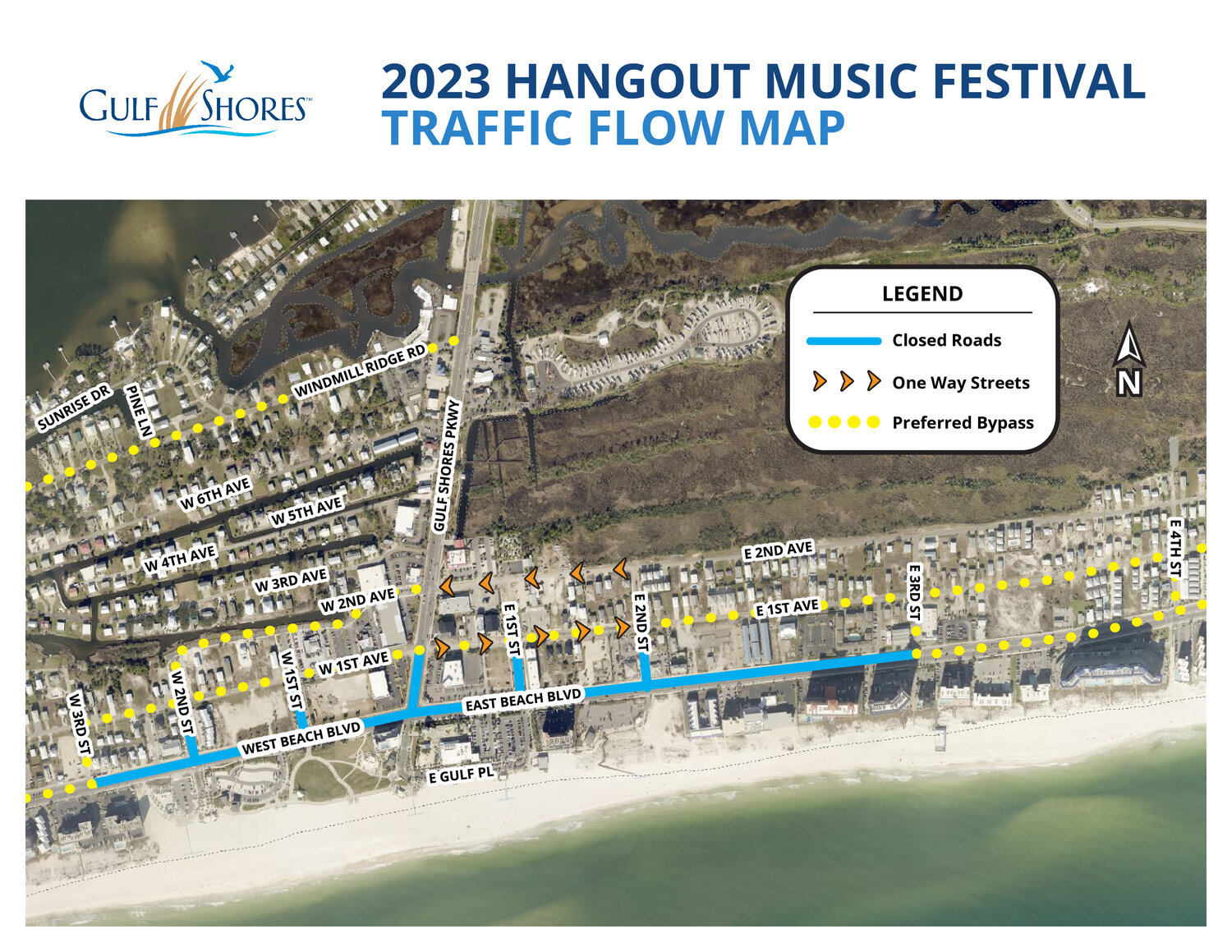 Gulf Shores releases Hangout Music Festival traffic, beach closures and